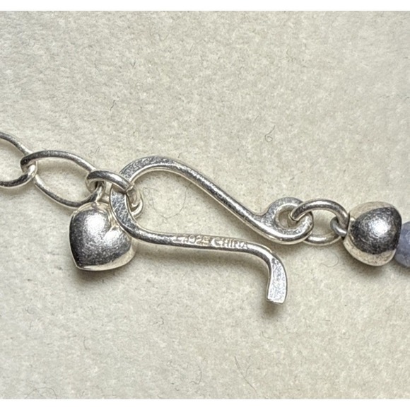 Jay King Tanzanite Sterling Silver Graduated Beaded Necklace J13-19 - Picture 4 of 4